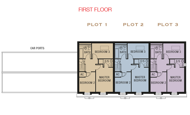 Gladstone Mews First Floor Floorplans