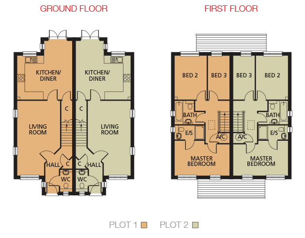 Oaklands Floorplans